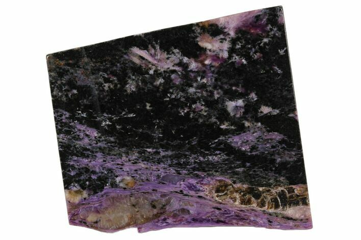 Purple Polished Charoite Slab - Siberia #129078